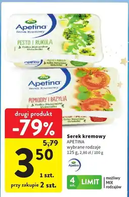 Intermarche Serek kremowy APETINA wybrane rodzaje 125 g oferta