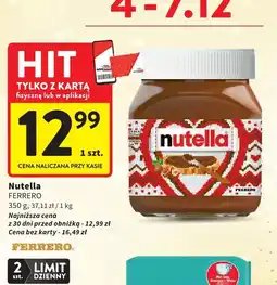 Intermarche Nutella Ferrero oferta