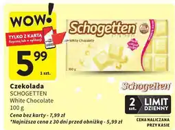 Intermarche Czekolada SCHOGETTEN White Chocolate oferta