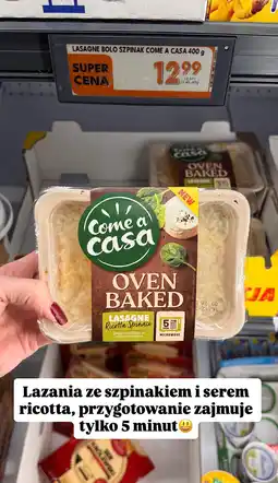 Biedronka Lasagne Bolo Szpinak Come a Casa 400g oferta