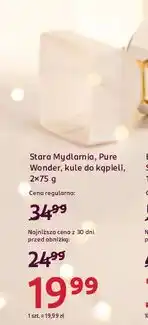 Rossmann Kule do kąpieli pure wonder Stara Mydlarnia oferta