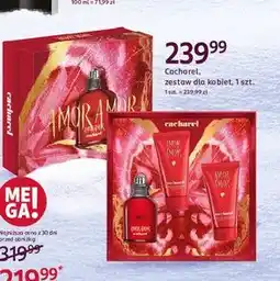 Rossmann Woda toaletowa + żel pod prysznic balsam do ciała Cacharel Amor oferta