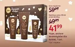 Rossmann Zestaw w pudełku zimowa słodycz żel pod prysznic 200 ml + balsam do ciała 150 krem rąk 50 Yope oferta