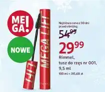 Rossmann Tusz do rzęs 001 Rimmel Mega Lift oferta