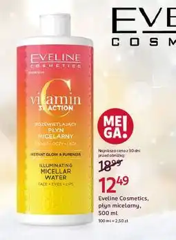 Rossmann Płyn micelarny rozświetlający Eveline Vitamin C 3X Action oferta