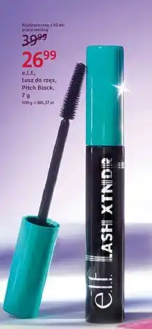 Rossmann Tusz do rzęs pitch black E.l.f oferta