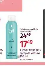 Rossmann Spray teksturyzujący Taft Aloe Boost oferta