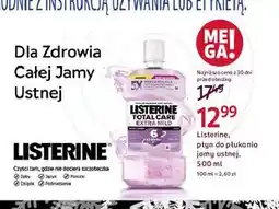 Rossmann Płyn do płukania extra mild Listerine Total Care oferta