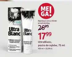 Rossmann Pasta do zębów wybielająca z węglem aktywnym Ultrablanc oferta