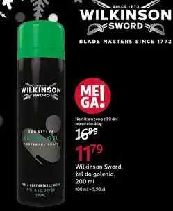 Rossmann Żel do golenia sensitive Wilkinson Sword oferta