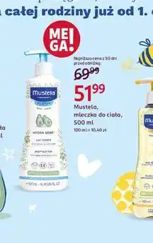 Rossmann Mleczko do ciałą od 1 dnia życia Mustela Hydra Bebe oferta