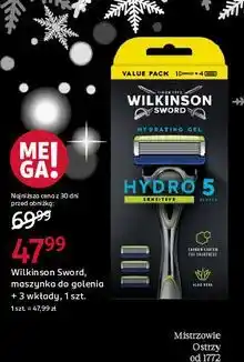 Rossmann Maszynka do golenia + 4 wkłady Wilkinson Hydro 5 oferta