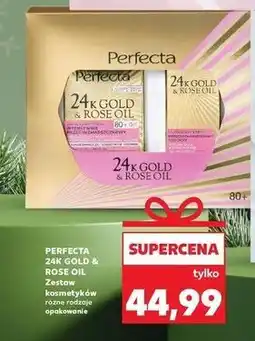 Kaufland Zestaw w pudełku 24 k gold & rose oil 80+ krem do twarzy 50 ml + pod oczy 15 Perfecta Zestawy oferta