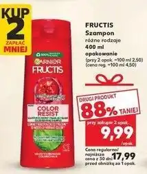 Kaufland Szampon wzmacniający do włosów farbowanych i z pasemkami Garnier Fructis Color Resist oferta