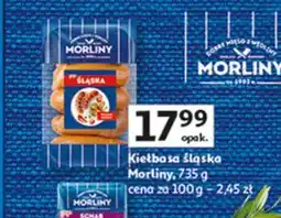 Auchan Kiełbasa śląska Morliny oferta