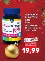 Kaufland Żelki bezcukrowe all-vitum kids Oleofarm oferta