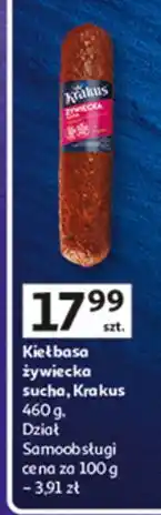 Auchan Kiełbasa żywiecka Krakus Animex oferta