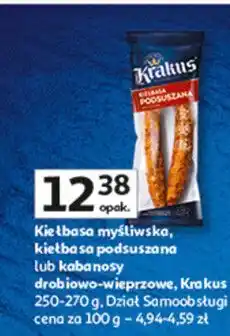 Auchan Kabanosy drobiowo-wieprzowe Krakus Animex oferta