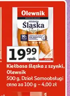 Auchan Kiełbasa śląska z szynki Olewnik oferta