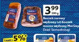 Auchan Boczek mocno wędzony Morliny oferta