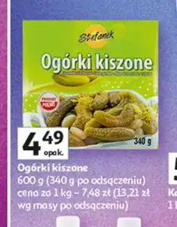 Auchan Ogórki kiszone Stefanek oferta