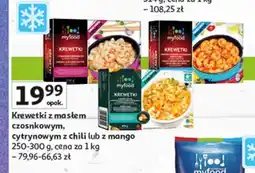Auchan Krewetki z sosem maślano cytrynowym Myfood oferta