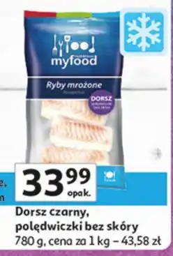 Auchan Dorsz czarny polędwiczki Myfood oferta