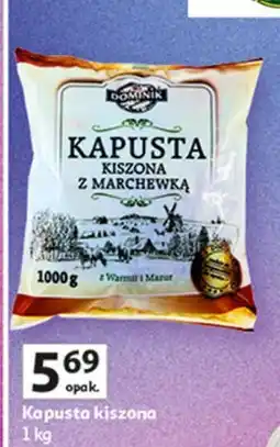 Auchan Kapusta kiszona z marchewką worek Dominik oferta