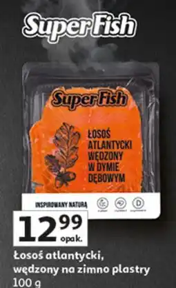 Auchan Łosoś atlantycki wędzony w dymie dębowym Superfish oferta