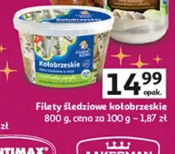 Auchan Filety śledziowe kołobrzeskie Fisher King oferta