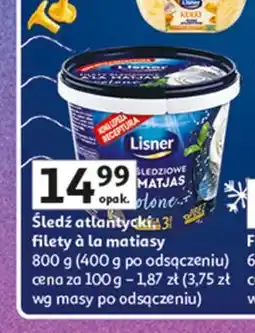 Auchan Śledź atlantycki a la matjas Lisner oferta