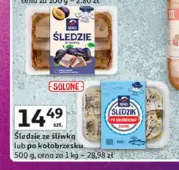 Auchan Śledzie solone po kołobrzesku Seko oferta