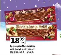 Auchan Czekolada gorzka z całymi orzechami laskowymi i rodzynkami Alpen Gold Nussbeisser oferta