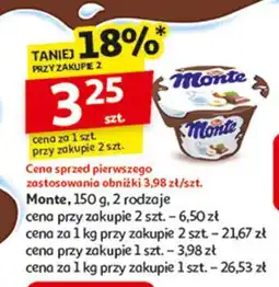 Auchan Deser śmietankowy Zott Monte White oferta