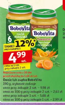 Auchan Danie kaszotto! kasza bulgur z soczewicą i dynią Bobovita oferta