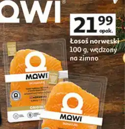 Auchan Łosoś norweski wędzony na zimno Mowi Signature oferta