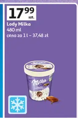 Auchan Lody vanilla & chocolate heart Milka oferta