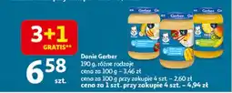 Auchan Deserek jabłka mango z nutką ananasa i kluseczkami Gerber oferta