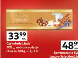 Auchan Czekolada gold z orzechami Lindt oferta