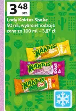 Auchan Lody shake truskawka Nestle Kaktus oferta