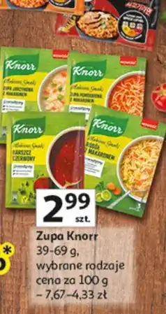 Auchan Rosół z makaronem Knorr Ulubione Smaki oferta