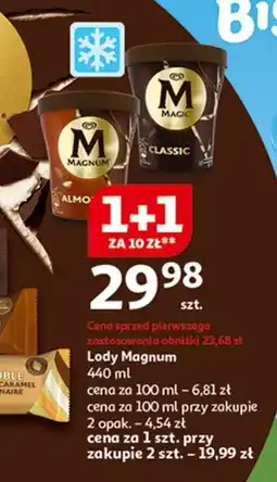 Auchan Lody almond Algida Magnum oferta