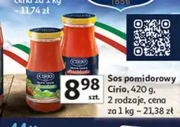 Auchan Sos pomidorowy napoletana Cirio oferta