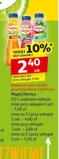 Auchan Napój jabłko-mięta Hortex oferta