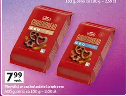 Auchan Pierniki w czekoladzie gorzkiej Lambertz oferta