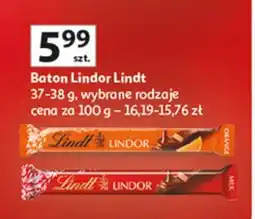 Auchan Batonik z czekolady pomarańczą Lindt Lindor oferta