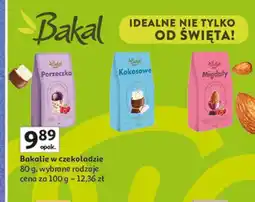 Auchan Migdały prażone w czekoladzie mlecznej Bakal oferta
