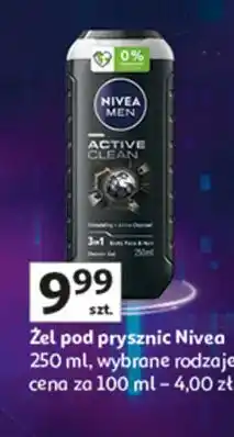 Auchan Żel pod prysznic Nivea Men Active Clean oferta