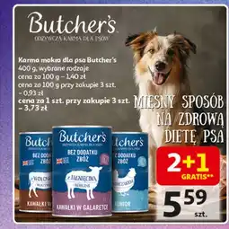 Auchan Karma dla psa wołowina Butcher's Grain Free oferta