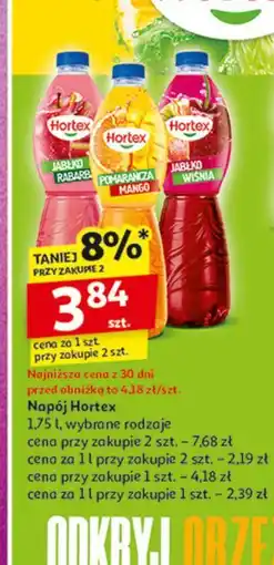 Auchan Napój jabłko-rabarbar Hortex oferta